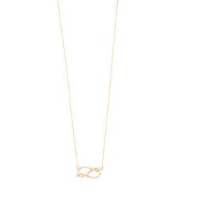 FREMADA Gold Made In Italy 14kt Gold Infinity Love Knot Necklace